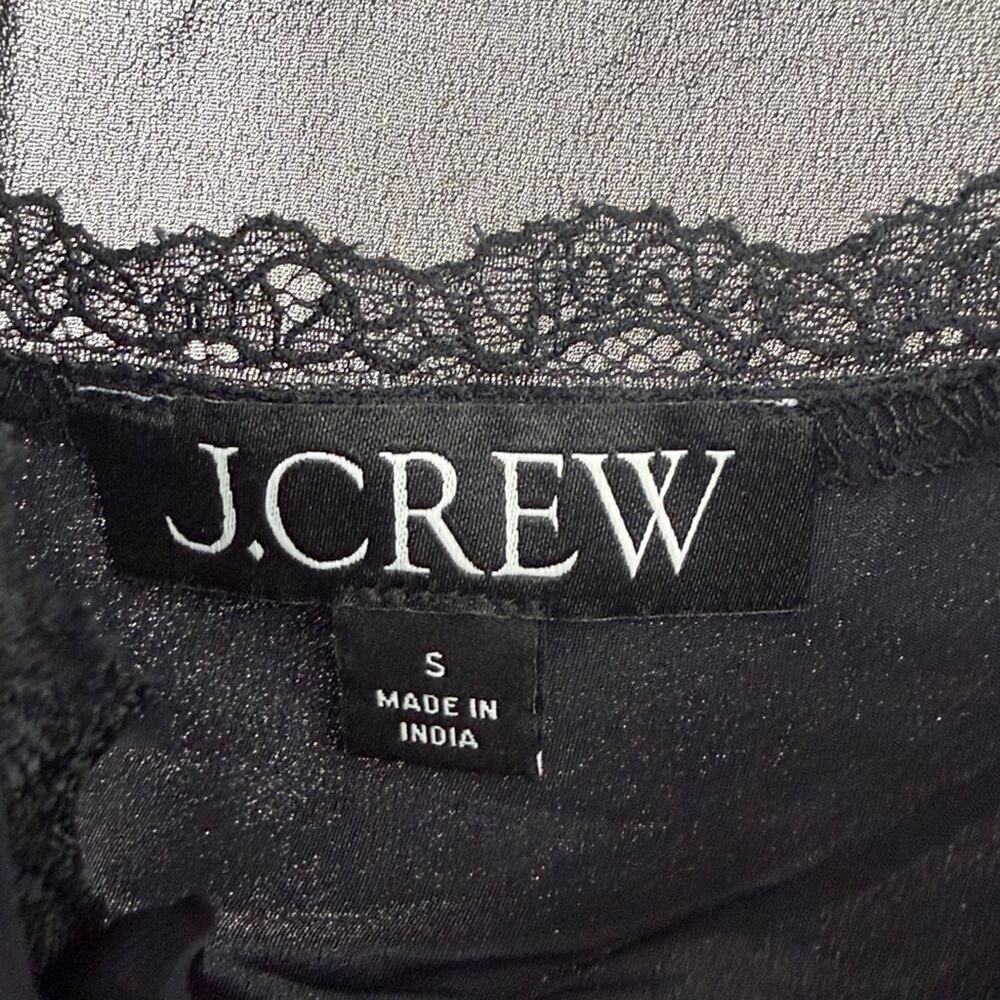 J. Crew Women's Ruffleneck top in chiffon - Black - Small - New with tags - Picture 6 of 12
